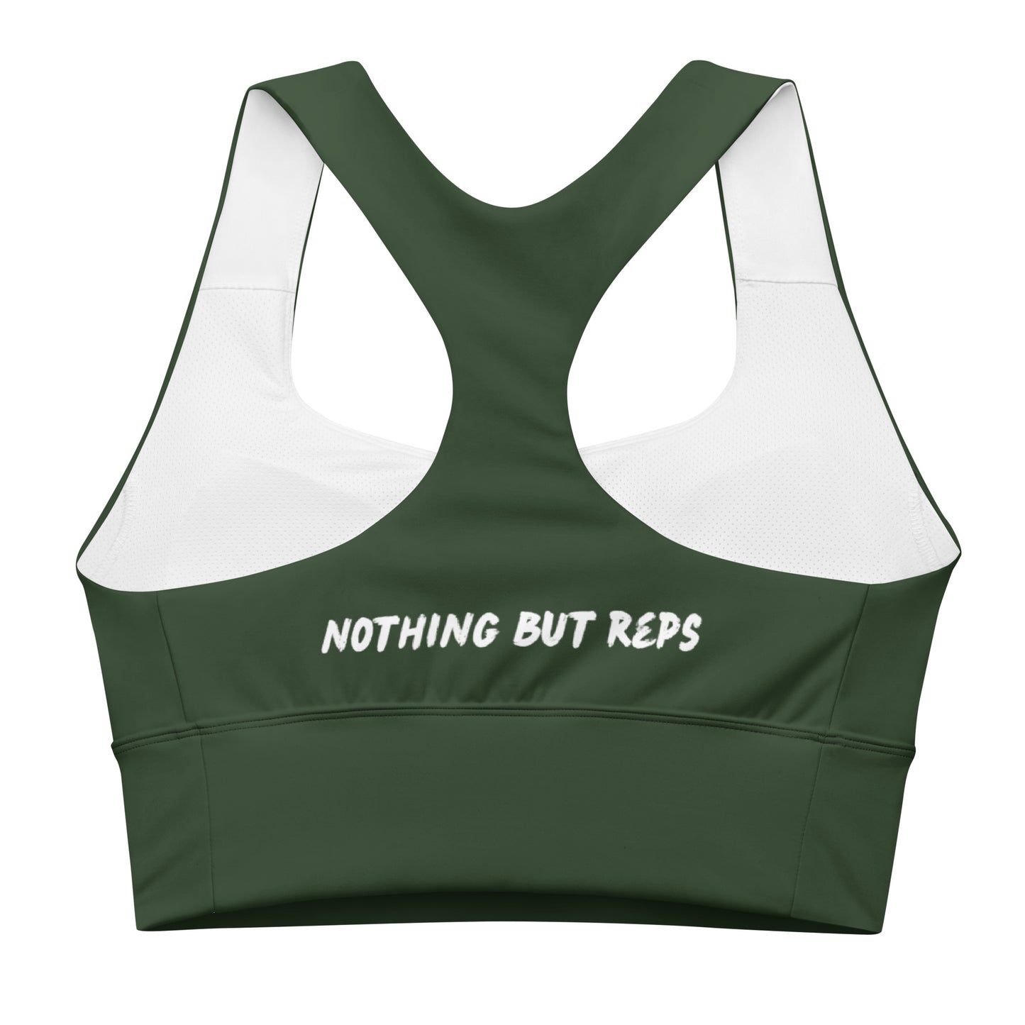 Longline Sports bra - Green