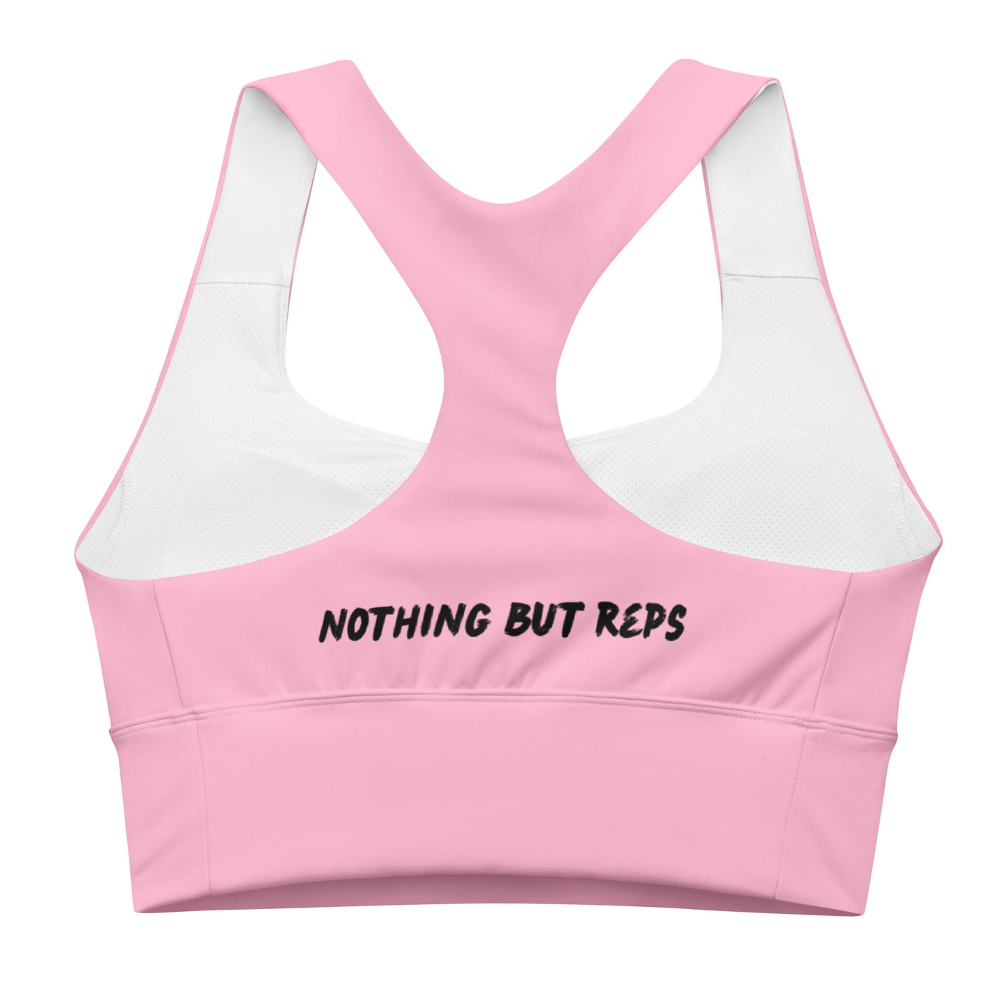 Longline Sports Bra - Pink