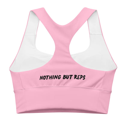 Longline Sports Bra - Pink