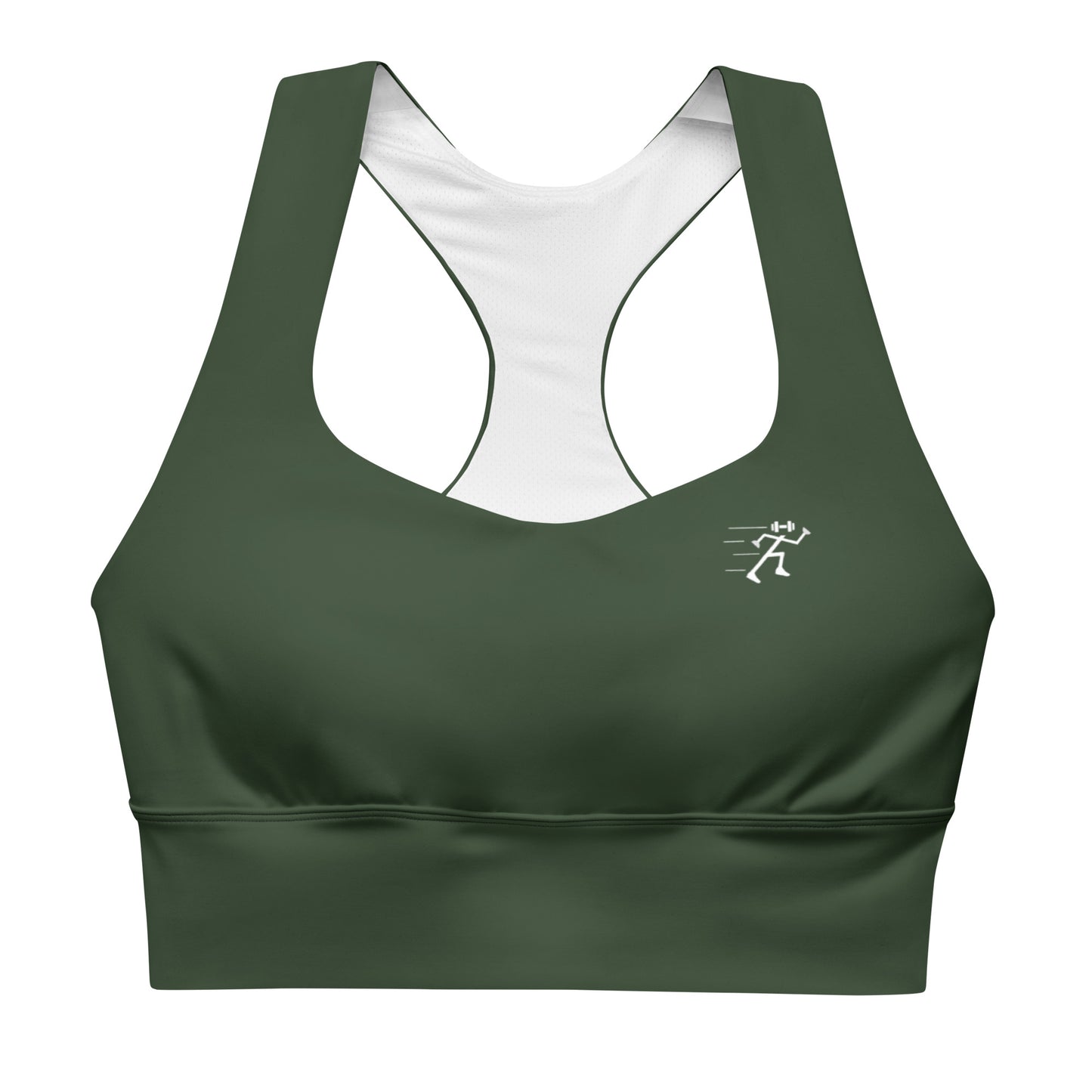 Longline Sports bra - Green