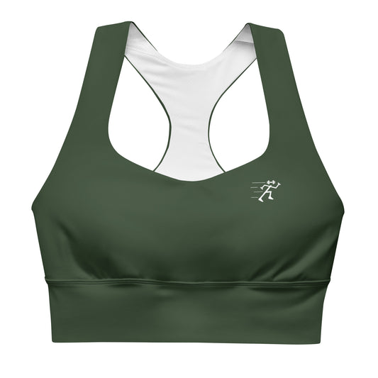 Longline Sports bra - Green