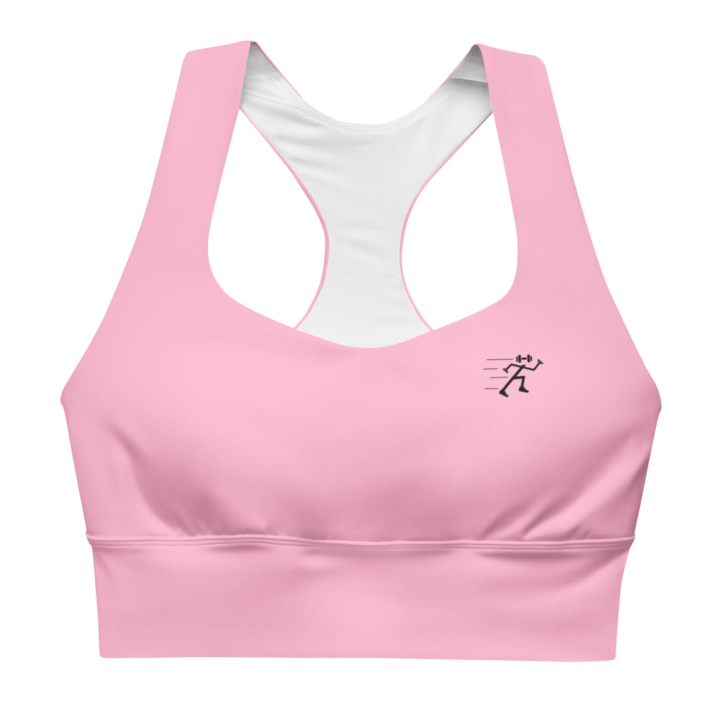 Longline Sports Bra - Pink