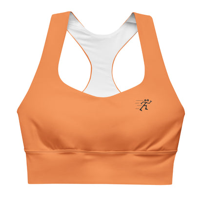 Longline Sports Bra - Orange