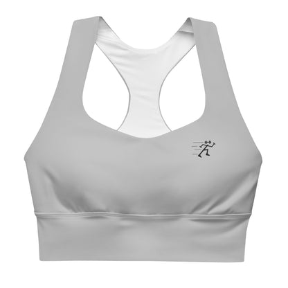 Longline Sports Bra - Grey