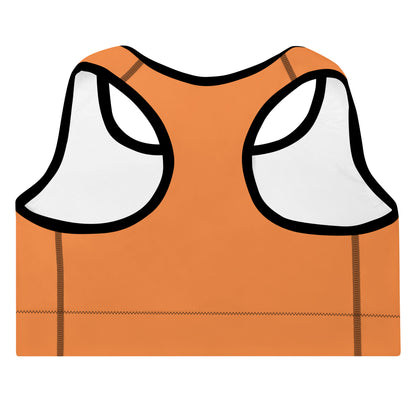 Padded Sports Bra - Orange Twist