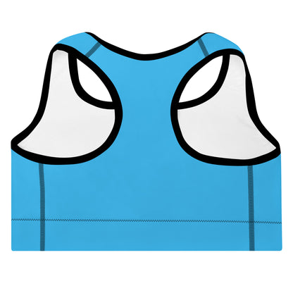 Padded Sports Bra - Cool Blue