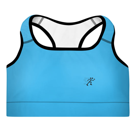 Padded Sports Bra - Cool Blue