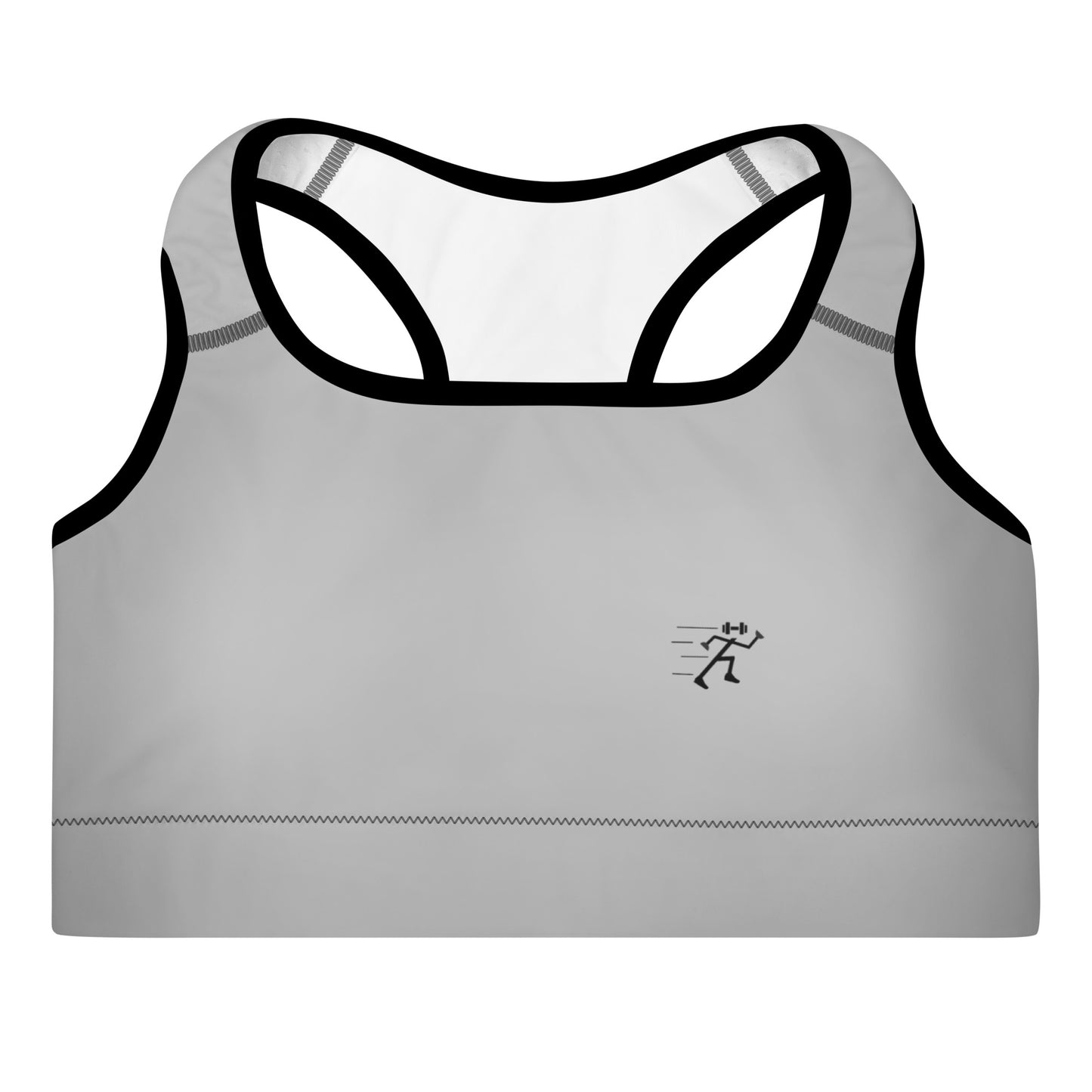 Padded Sports Bra - Grey