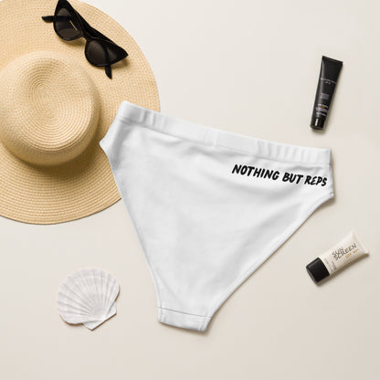 HydroFit High-Waisted Bikini Bottom - White