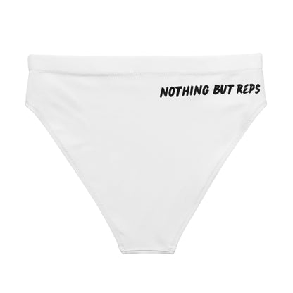 HydroFit High-Waisted Bikini Bottom - White