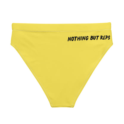 HydroFit High-Waisted Bikini Bottom - Sunny