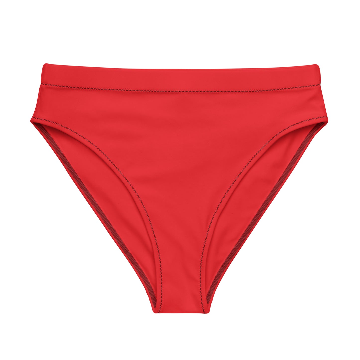 HydroFit High-Waisted Bikini Bottom - Red Hot