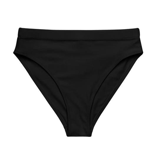 HydroFit High-Waisted Bikini Bottom - Black