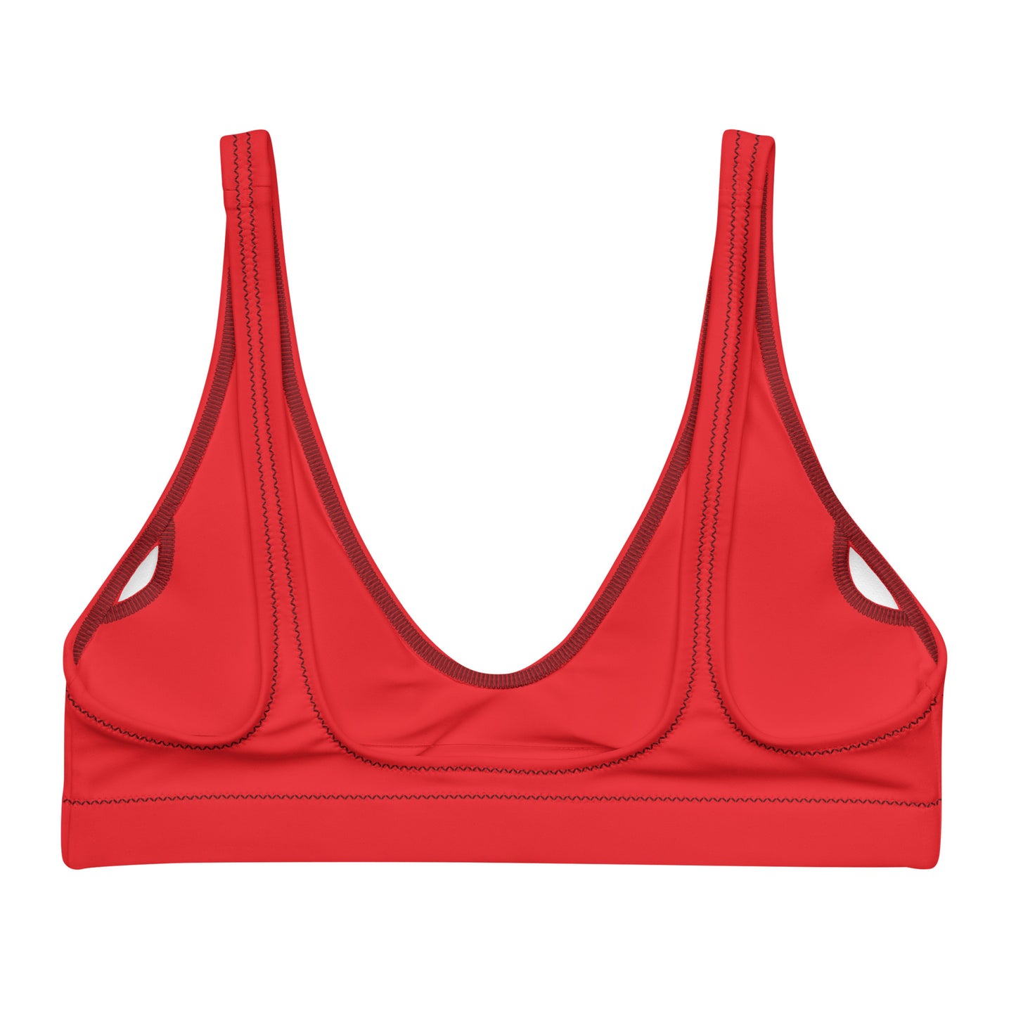 HydroFit Padded Bikini Top - Red Hot