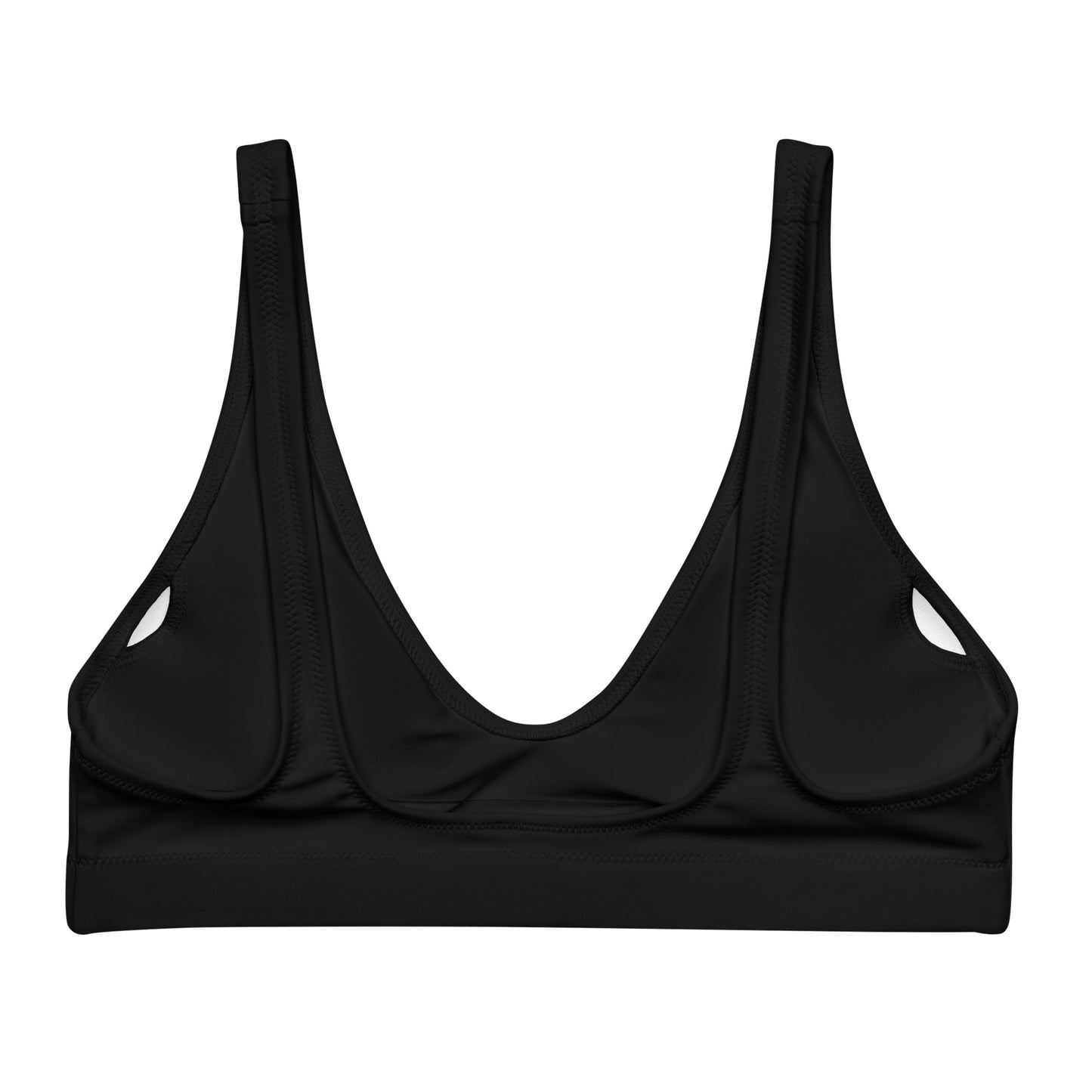 HydroFit Padded Bikini Top - Black