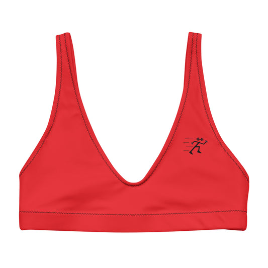 HydroFit Padded Bikini Top - Red Hot