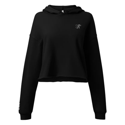 Classic Crop Hoodie - Black