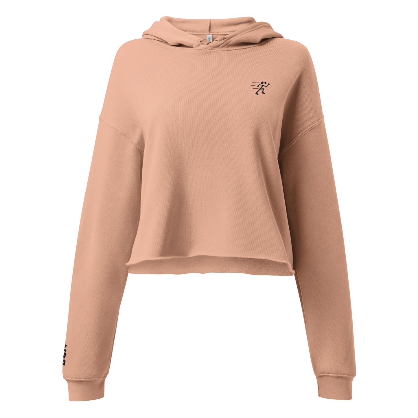 Classic Crop Hoodie - Dusty Rose