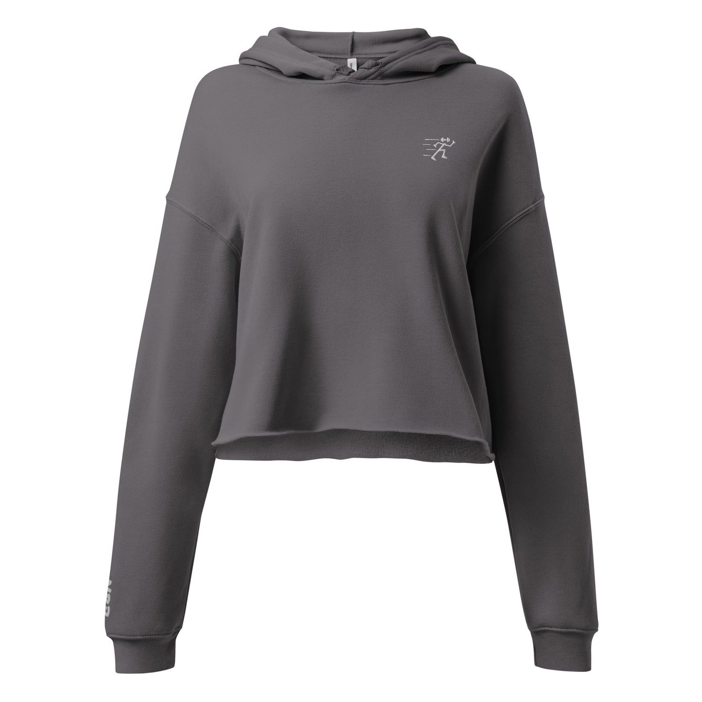 Classic Crop Hoodie - Stormy Grey